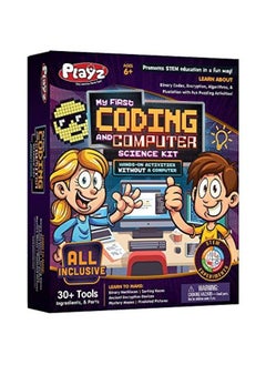 Playz Playz My First Coding  Computer Science Kit  Learn About Binary Codes Encryption Algorithms  Pixelation Through Fun Puzzling Activities Without Using a Computer for Boys Girls Teenagers Kids  - Image 3
