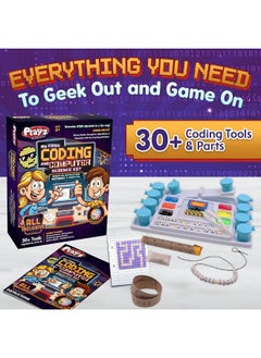 Playz Playz My First Coding  Computer Science Kit  Learn About Binary Codes Encryption Algorithms  Pixelation Through Fun Puzzling Activities Without Using a Computer for Boys Girls Teenagers Kids  - Image 2
