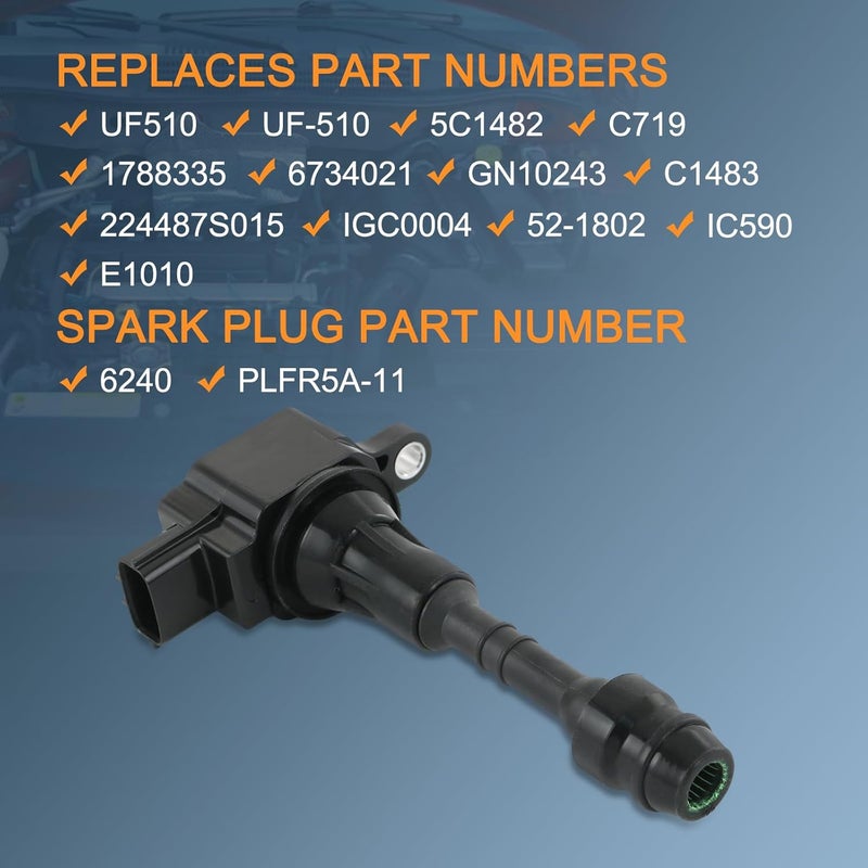 DICMIC Set of 8 Ignition Coil Pack & Spark Plug for Infiniti QX56, Nissan Armada, Pathfinder, Titan V8 5.6L - Image 3