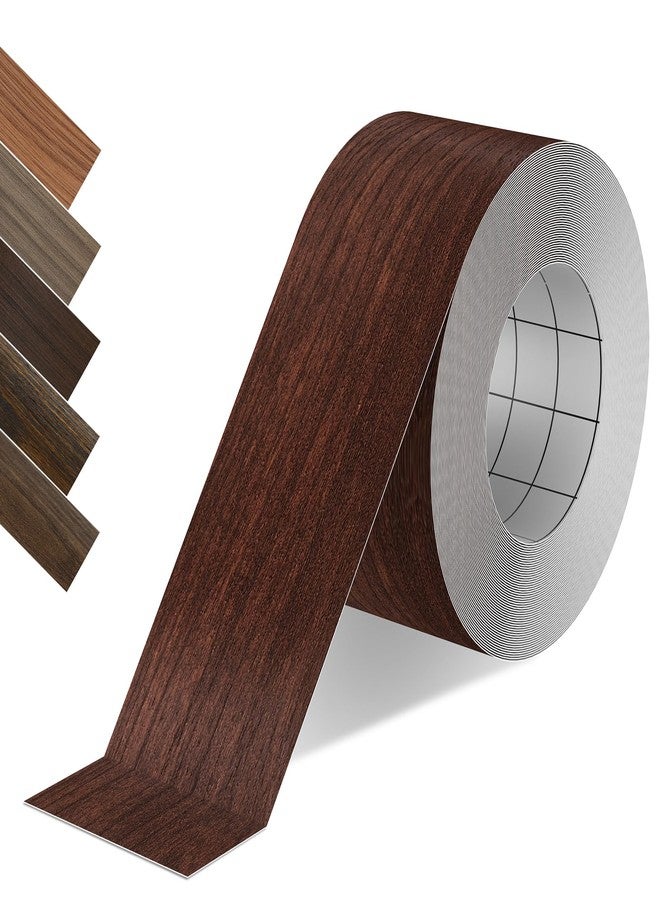 ZYJT Wood Tape, 2.4 inch X 15ft Self Adhesive Cherry Grain Repair Patch for Tables, Chairs, Baseboards, Doors, Windows, Floors, Handicraft DIY. - Image 1