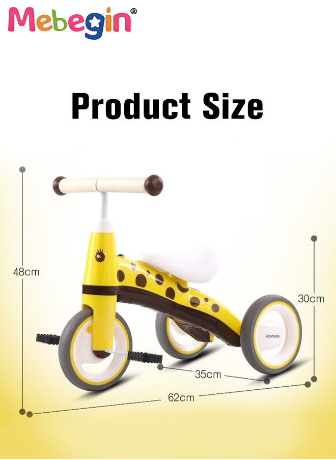 3-Wheel Balance Bike, Ride-On Tricycle with Music Button, Toddler Safe Trikes with Anti-slip Pedals and Comfortable Seat, Cartoon Training Bicycle, Easy Assembly, Ideal Gift for Kids  - Image 3