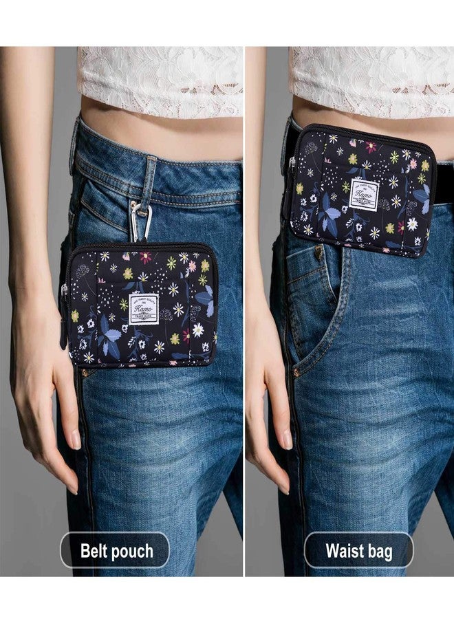 KAMO Multipurpose Canvas Horizontal Smartphone Pouch Cell Phone Holster with Belt Loop Pouch Bag Belt Pouches for Women Cellphone Holster for Women & Men - Image 2