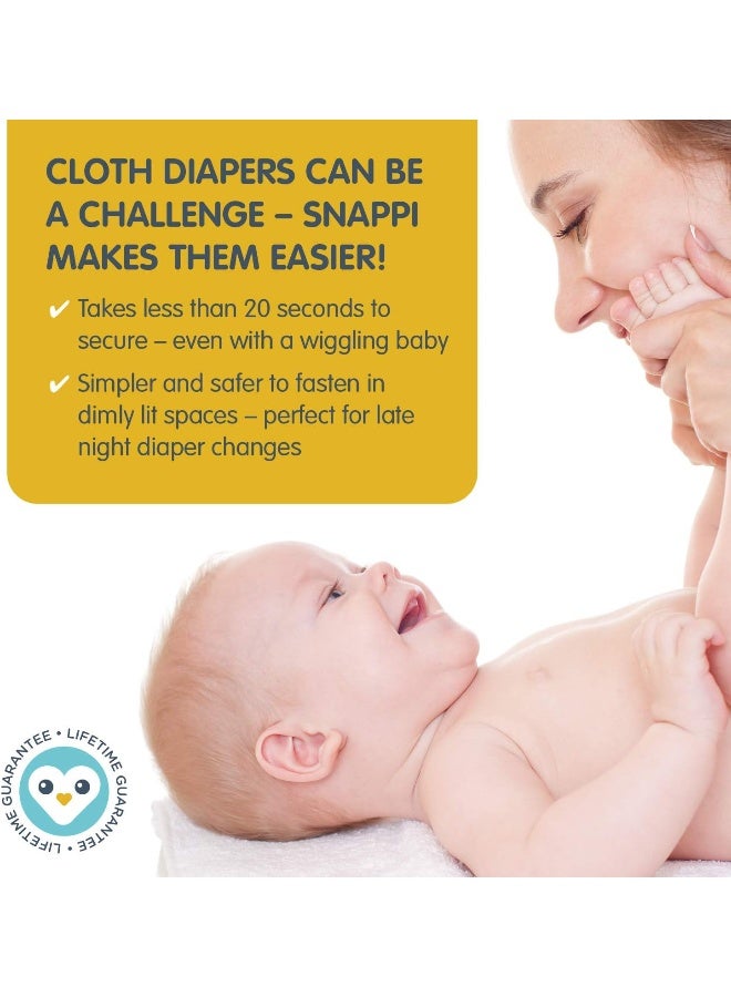 Snappi Baby Cloth Nappy Fasteners - Toddler Size 5-Pack - Image 4