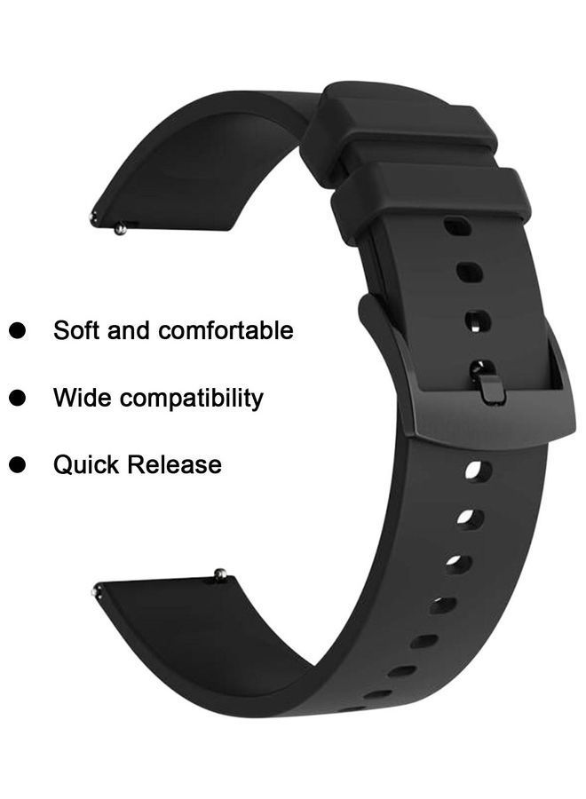 NIBEMINENT 20mm Universal Breathable Wristband Replacement For COLMI P8 Plus Blue - Image 3