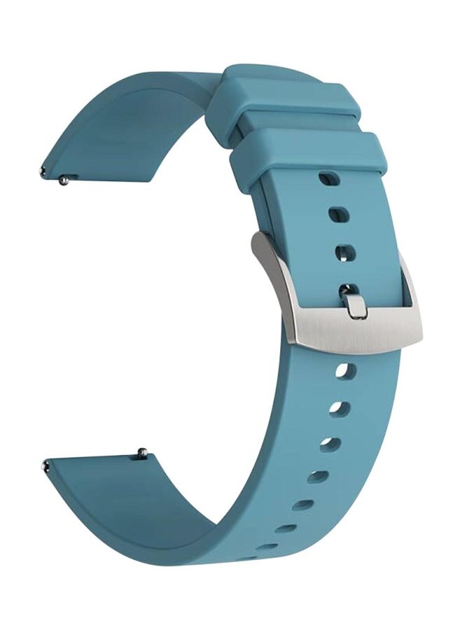 NIBEMINENT 20mm Universal Breathable Wristband Replacement For COLMI P8 Plus Blue - Image 1