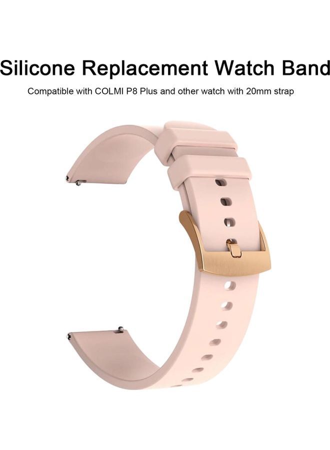 NIBEMINENT 20mm Universal Breathable Wristband Replacement For COLMI P8 Plus Blue - Image 2