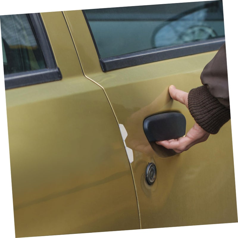 4Pcs Transparent Car Door Sill Protector Anti Collision Strip Easy to Install - Image 5