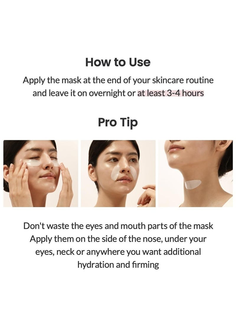 RedMapleTEK - Collagen Mask - Deep Collagen Face Mask - Collagen Mask - Anti Wrinkle Mask - Hydrating Face Masks - Face Masks Beauty for Firming, Bri_ghtening, Anti-Aging,34g x4ea - Image 1