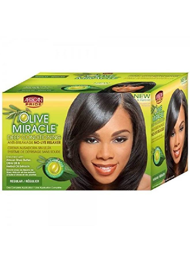 African Pride Hair Conditioner And Relaxer Kit Regular Olive 1 Oz 12 Count (2112)  - Image 1