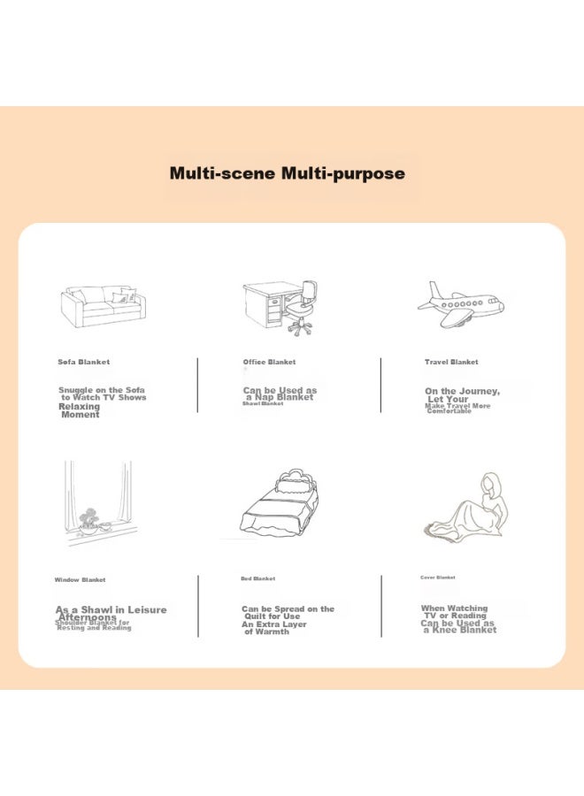 Danisa Crown Blanket, Summer Air Conditioning Cool Quilt, Office Sofa Nap Shawl, Bed Cover, All-season Towel Blanket - Image 4