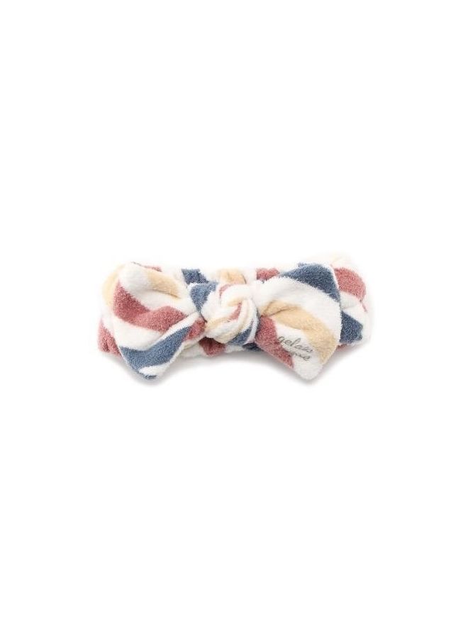 NIBEMINENT Bowknot Style Hair Band White/Red/Blue 8centimeter
