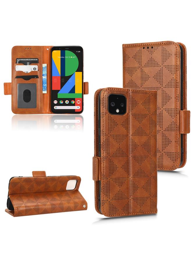 Zaboon Case For Google Pixel 4 Symmetrical Triangle Leather Phone Case - Image 1
