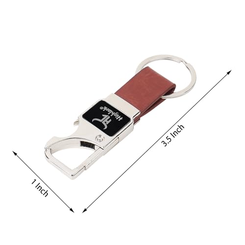 Highlark Signature Metal & Leather Keychain – Precision-Crafted Key Holder for Car & Bike | Refined Everyday Carry Essential - Image 5