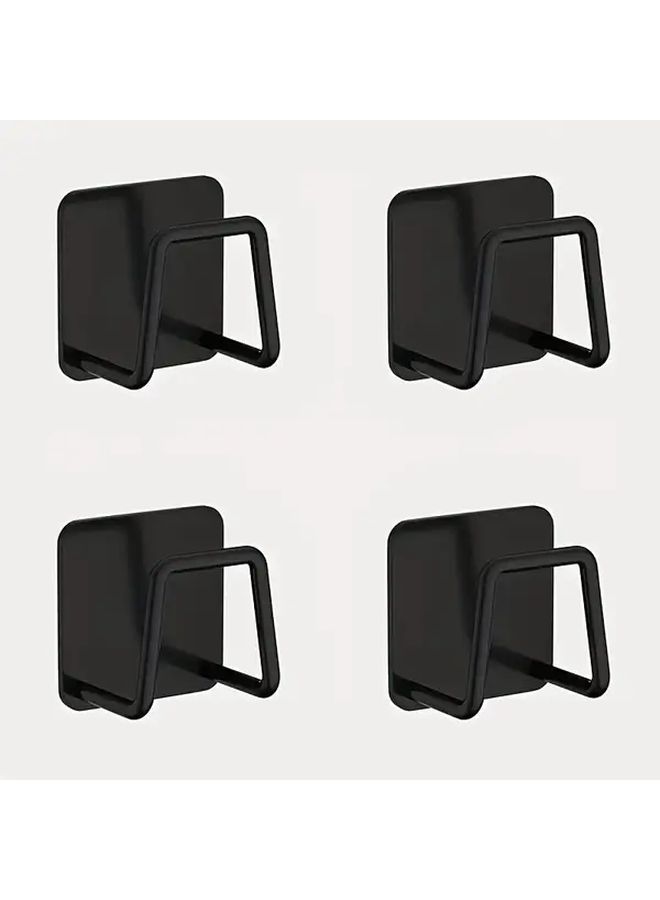 Silvery 4 Piece Stainless Steel Kitchen Sink Drying Rack And Bathroom Sponge Organizer Set - Image 4