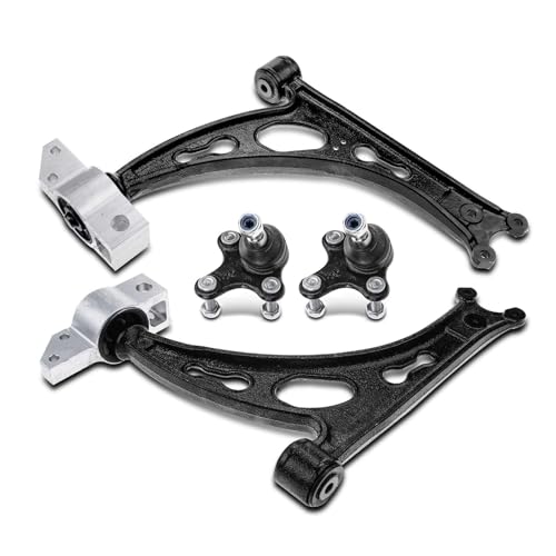 A-Premium Set of 4, Front Lower Control Arm, Lower Ball Joint, Compatible with Volkswagen Eos 2007-2014, Golf 2010-2014, GTI 2006-2013, Jetta 2006-2014, Audi A3 (Quattro) 2007-2009 - Image 1