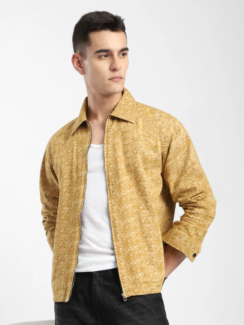 Beyoung Sand Brown Color Blast Shacket