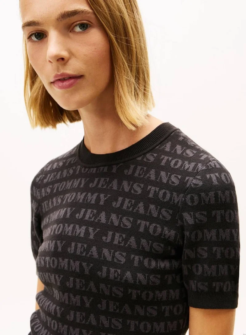 TOMMY JEANS All Over Print Sweater Dress