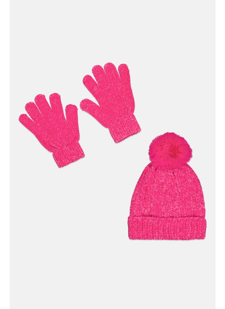 Women 2Pcs Cable Knit Beanie And Gloves Set, Dark Pink - pzsku/Z66B915A1BA20605D719BZ/45/_/1737642803/24db3130-d99d-4099-83af-3ef112387890