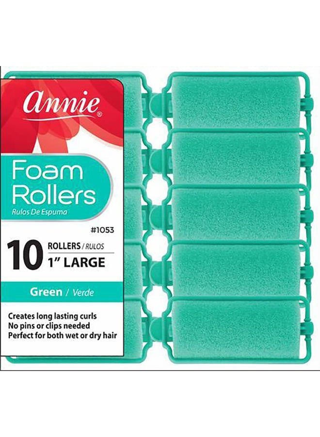 Annie Large Foam Hair Rollers - 10 Pk. - Image 1