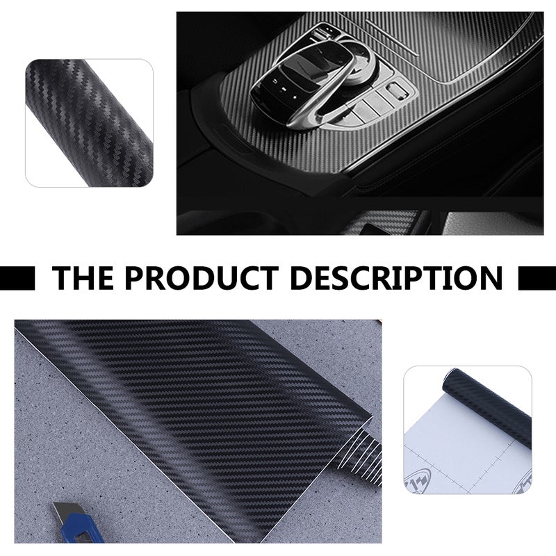1 Sheet 4D Carbon Fiber Vinyl Self Adhesive Film Useful Car interior film - Image 4