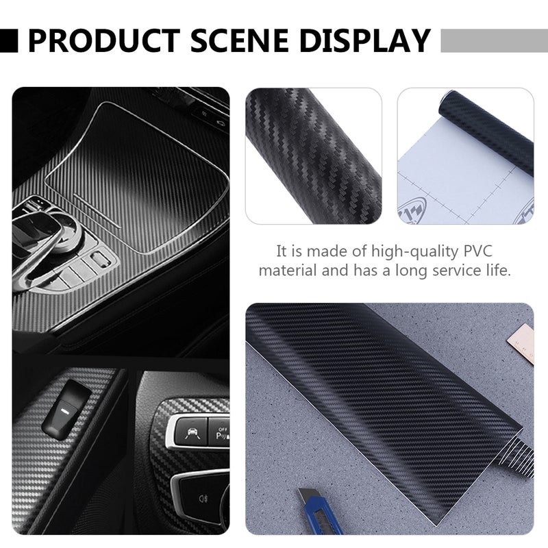 1 Sheet 4D Carbon Fiber Vinyl Self Adhesive Film Useful Car interior film - Image 5