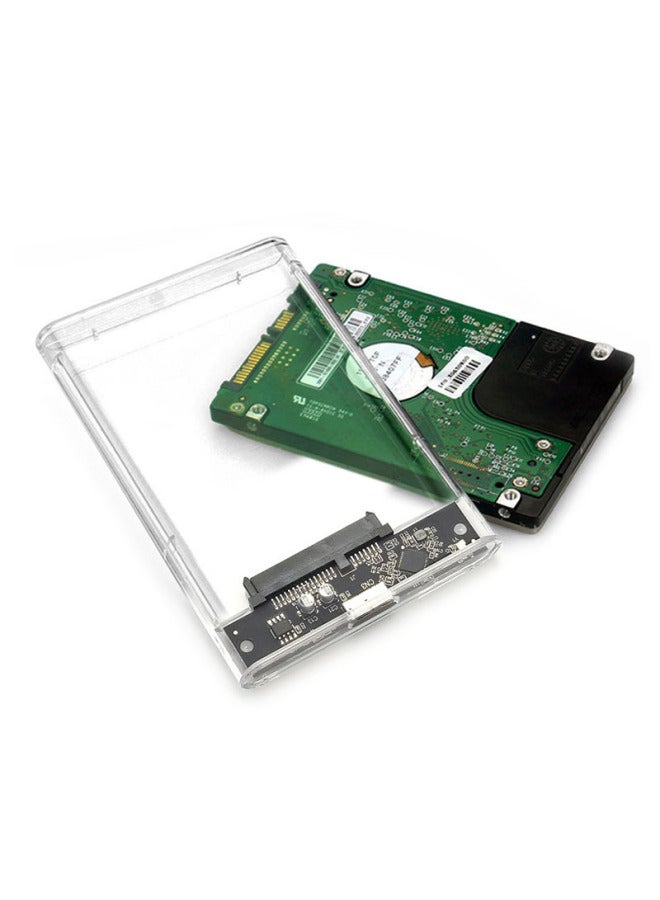 محرك أقراص صلبة SSD ذو الحالة الصلبة بمنفذ USB3.0 تسلسلي 2.5 بوصة متوفر في صندوق شفاف للقرص الصلب المحمول - اللون: U25TY3.0-M-A-C - Image 5