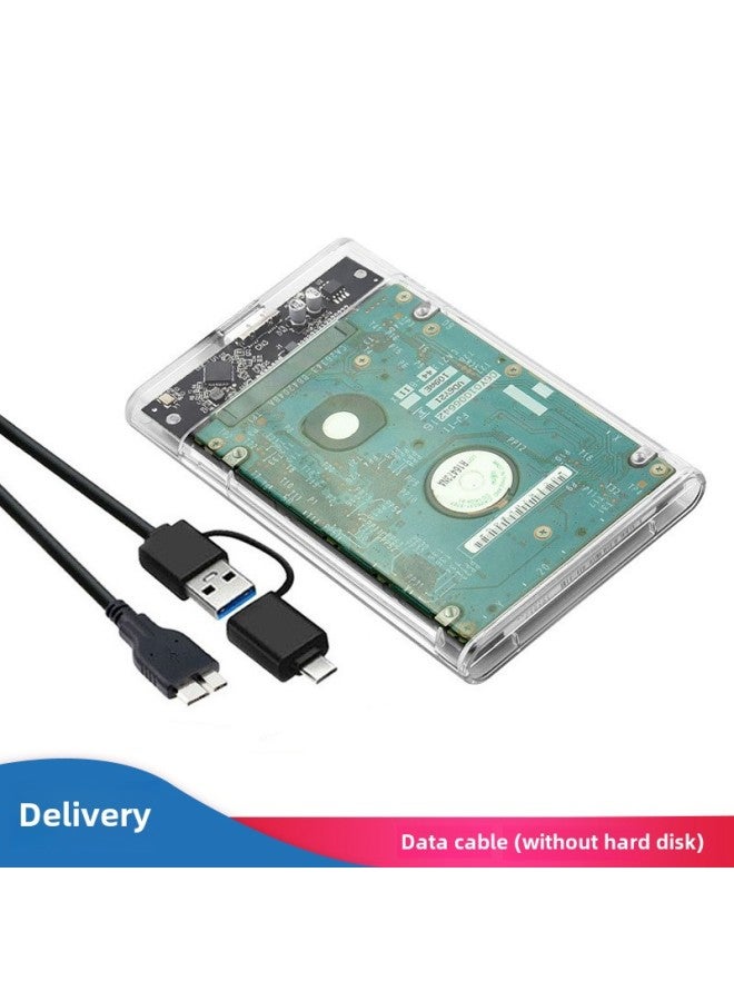 محرك أقراص صلبة SSD ذو الحالة الصلبة بمنفذ USB3.0 تسلسلي 2.5 بوصة متوفر في صندوق شفاف للقرص الصلب المحمول - اللون: U25TY3.0-M-A-C - Image 1