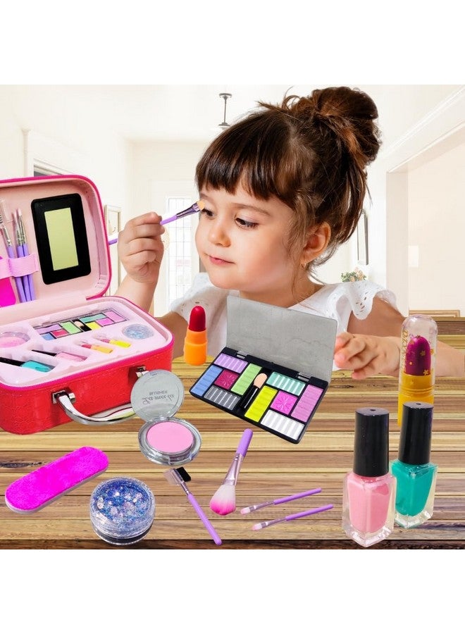 PLUSPOINT Magical Unicorn Makeup Kit For Girls | Real Washable Princess Play Makeup Set In Adorable Suitcase | Perfect For Ages 3+ For Birthday And Christmas Gifts - Image 3