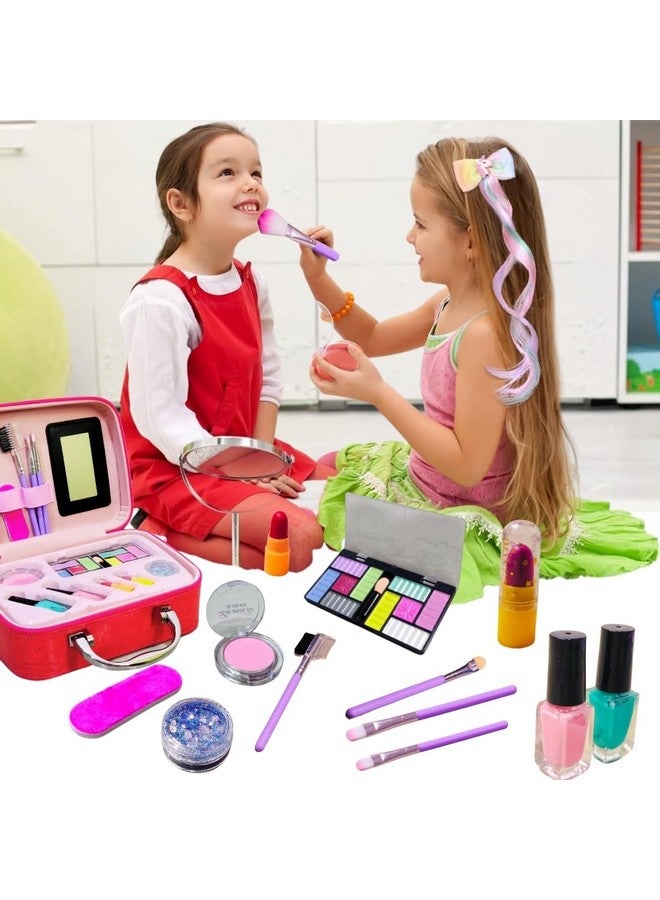 PLUSPOINT Magical Unicorn Makeup Kit For Girls | Real Washable Princess Play Makeup Set In Adorable Suitcase | Perfect For Ages 3+ For Birthday And Christmas Gifts - Image 4