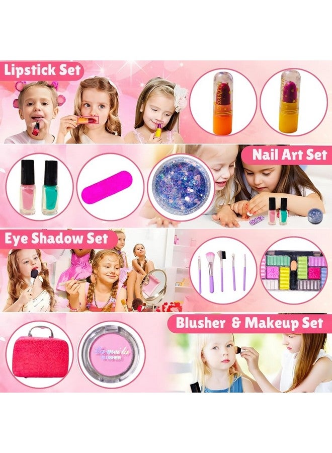 PLUSPOINT Magical Unicorn Makeup Kit For Girls | Real Washable Princess Play Makeup Set In Adorable Suitcase | Perfect For Ages 3+ For Birthday And Christmas Gifts - Image 2