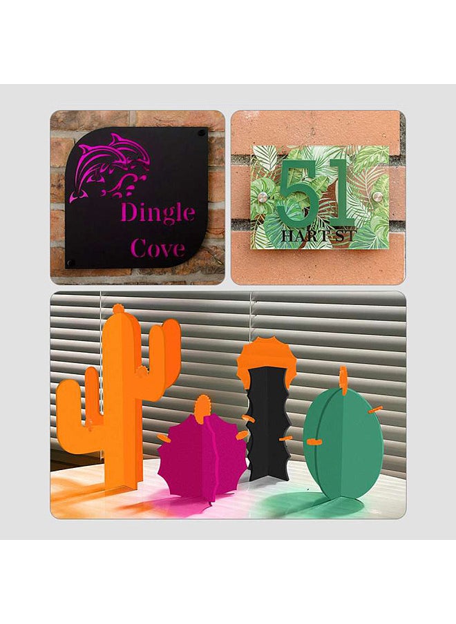 Creality 3D 10pcs Colored Matte Acrylic Sheets 12x12inch 1/8 Thick Suitable for CO2 laser engravers and Falcon Series  - Image 3