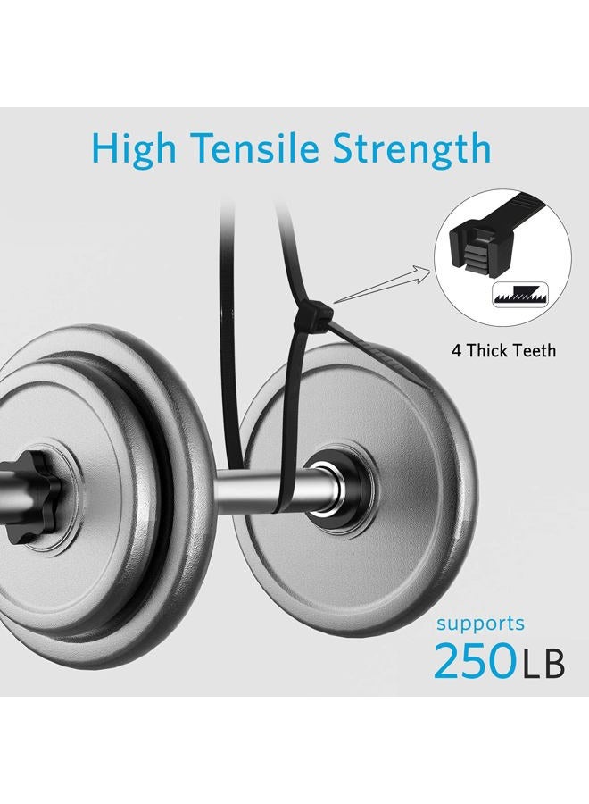 Karoka Industrial Zip Ties Heavy Duty with 250 lbs Tensile Strength, 11.6 inch, Electrical Cable Ties Heavy Duty, 50 Pieces, Wide and Thick Zip Ties, by - Image 4