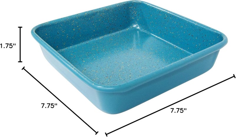 casaWare casaWare 7Inch Toaster Oven Ultimate Series Commercial Weight Ceramic NonStick Coating Square Pan Blue Granite  - Image 5