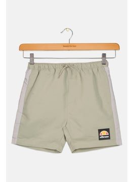 Ellesse Kids Boy Brand Logo Beachwear Short, Sage Green  - Image 1