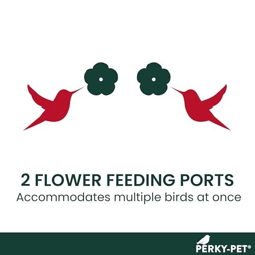 Perky-Pet 455-2 Mounted 445-2 Glass Window Hummingbird Feeder, Red – 14 oz - Image 3