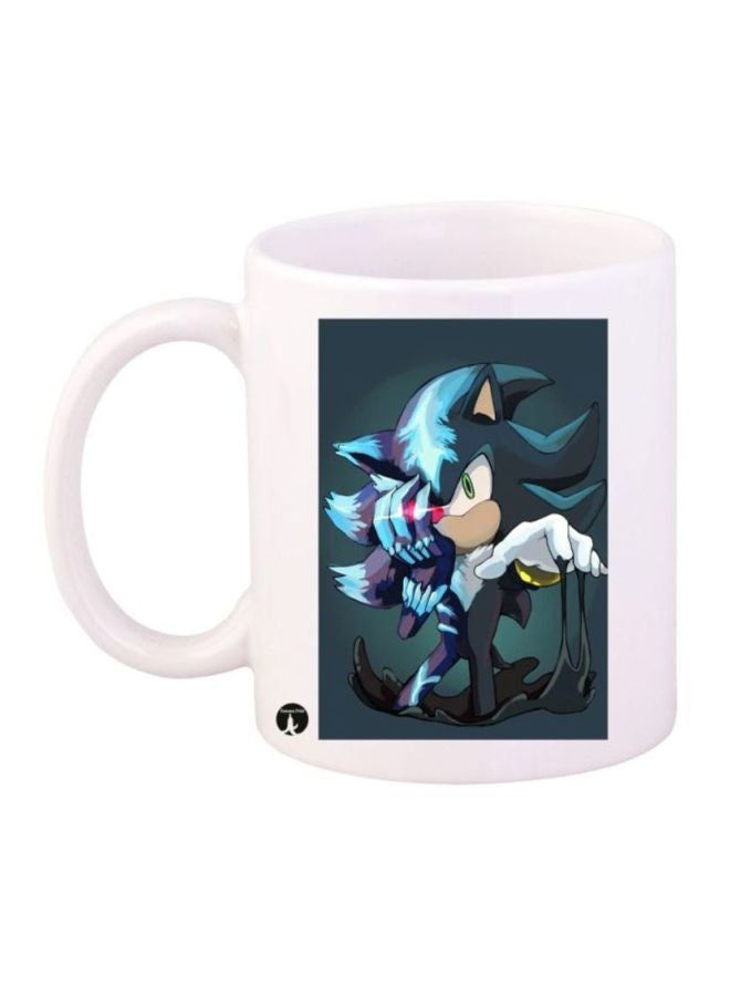 RKN Sonic Printed Coffee Mug White/Black/Blue - Image 2