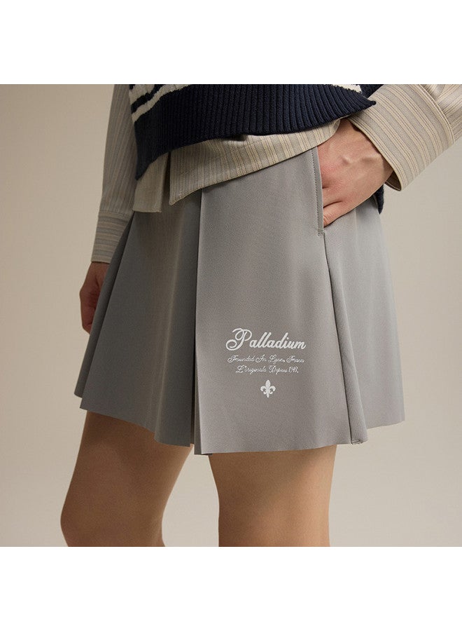 PALLADIUM تنورة نسائية بسيطة على شكل حرف A، تنورة بأسلوب أكاديمي متعدد الاستخدامات - Image 5