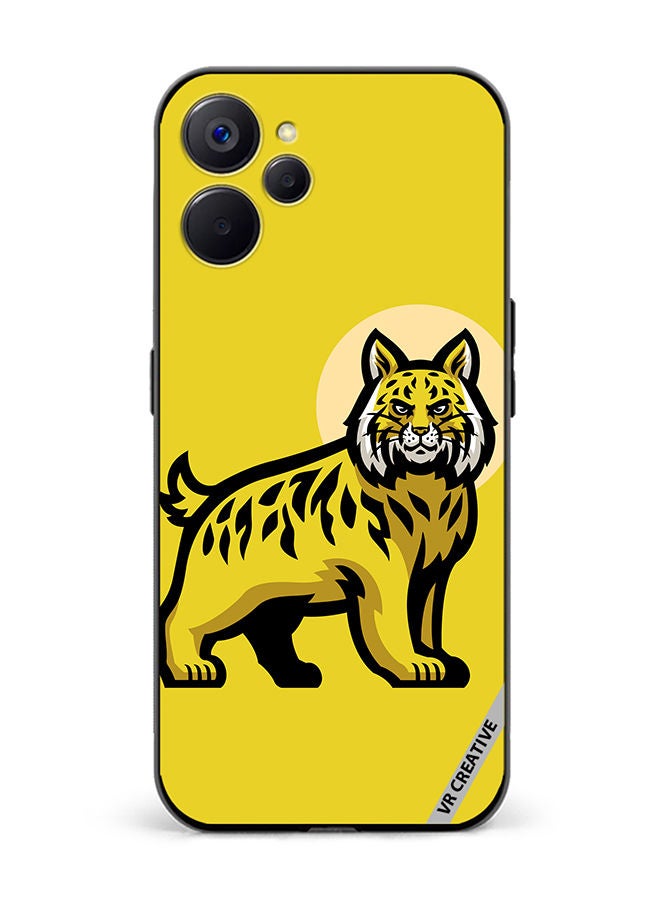 VR CREATIVE غطاء حماية لهاتف Realme 10 5G بتصميم بوبكات متعدد الألوان - Image 1