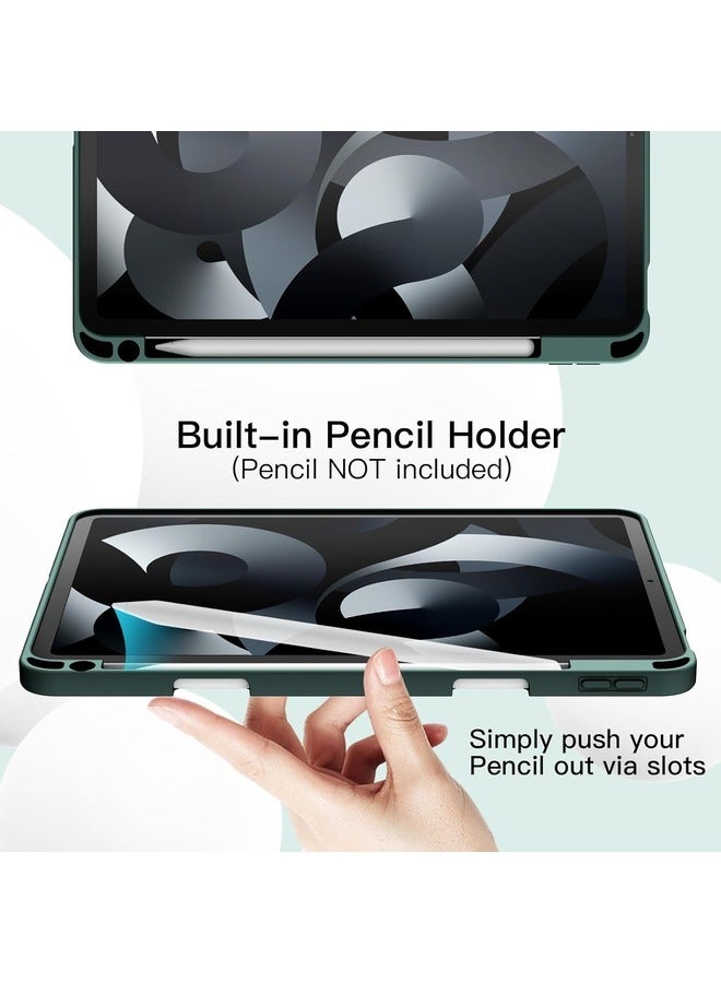 ELTRAZONE iPad Air 11 Inch (M2) 2024 Case – Green Trifold Stand Smart Cover with Auto Wake and Pencil Holder - Image 5