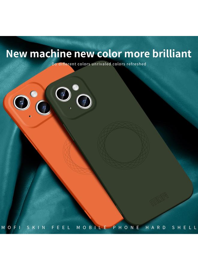 موفي جراب لهاتف iPhone 15 Plus من Qin Series Magsafe Skin Feel جراب هاتف سيليكون شامل - Image 4