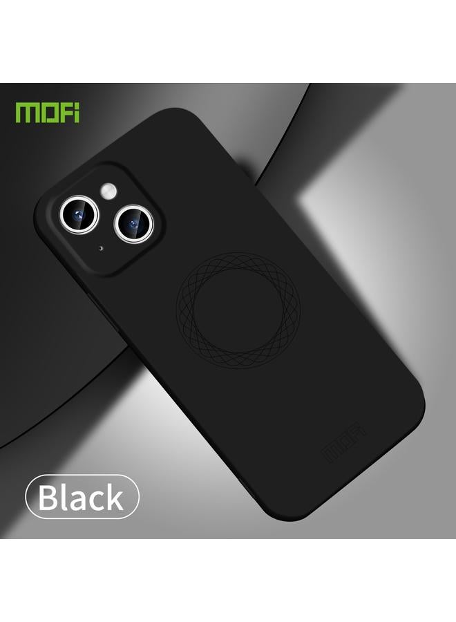 موفي جراب لهاتف iPhone 15 Plus من Qin Series Magsafe Skin Feel جراب هاتف سيليكون شامل - Image 2