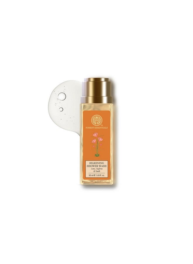 Forest Essentials Silkening Shower Wash Lime Saffron Oudh Ayurvedic Natural Body Wash For Soft & Smooth Skin Paraben Free & Sulphate Free Shower Gel - Image 2
