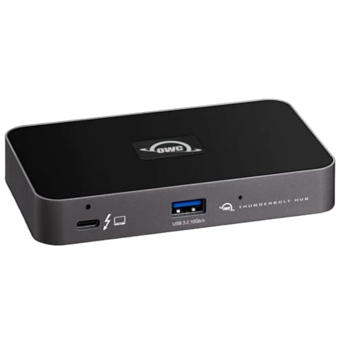 OWC Thunderbolt Hub Docking Station, Grey/Black, Thunderbolt 4, USB-A - Image 2