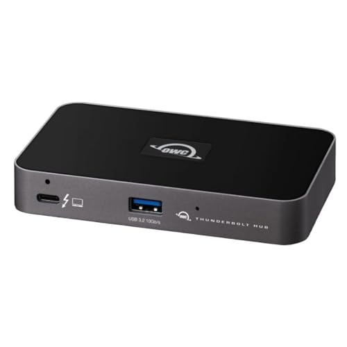 OWC Thunderbolt Hub Docking Station, Grey/Black, Thunderbolt 4, USB-A - Image 1