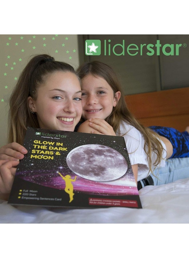 LIDERSTAR Stars for Ceiling - Glow in The Dark Stars and Moon Wall Decals for Kids Bedroom or Nursery, Luminous Star Stickers for Ceiling, Self-Adhesive Fluorescent Night Sky Decor, Gift for Boys and Girls - Image 3