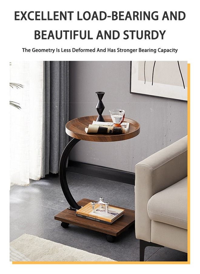 Arabest - U-shaped Removable Sofa Side Table, Simple Balcony Coffee Table Sofa Side Machine Table - Image 1