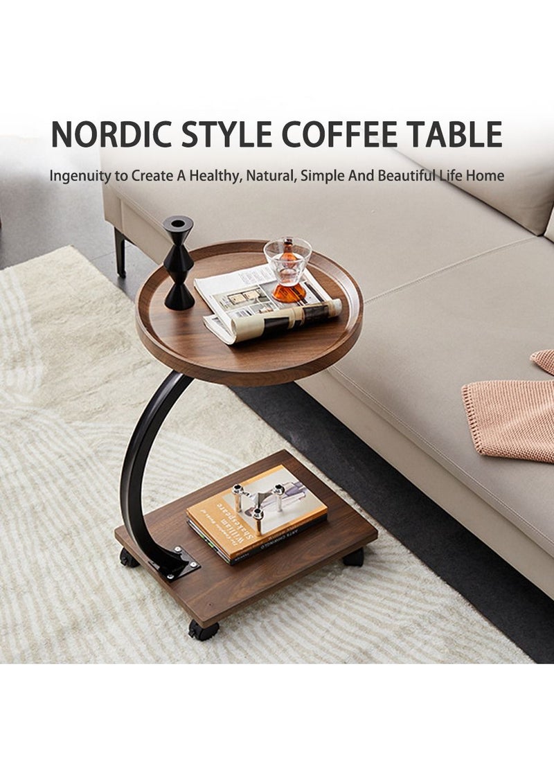 Arabest - U-shaped Removable Sofa Side Table, Simple Balcony Coffee Table Sofa Side Machine Table - Image 1
