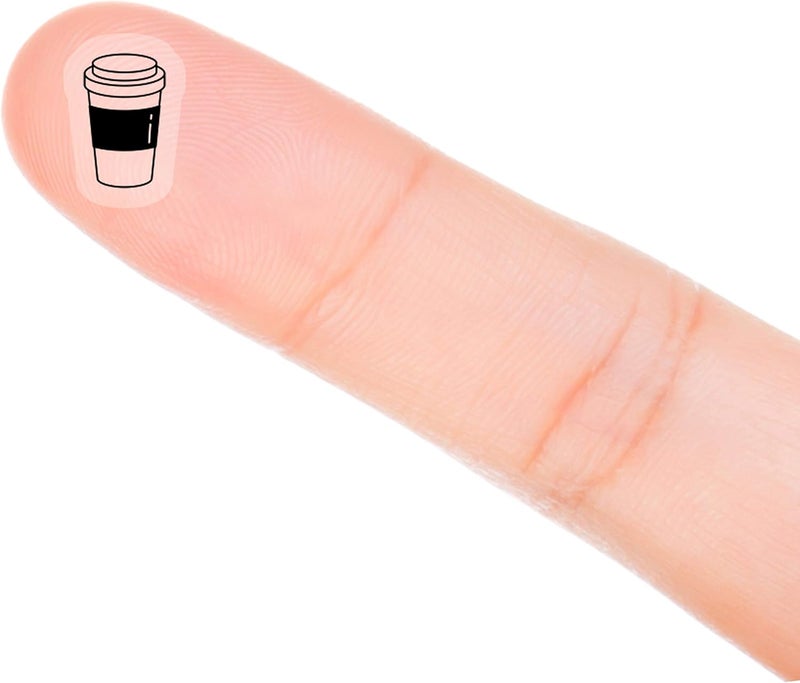 MAGJUCHE Coffee Cup Planner Stickers  120 Clear Labels for Coffee Break Planning  Scrapbooking 