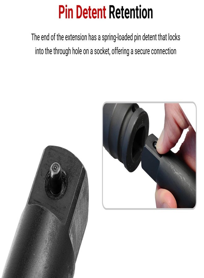 TEKTON 3/4 Inch Drive Extension Set, 3-Piece (Pin Detent) | SIA93004 - Image 3