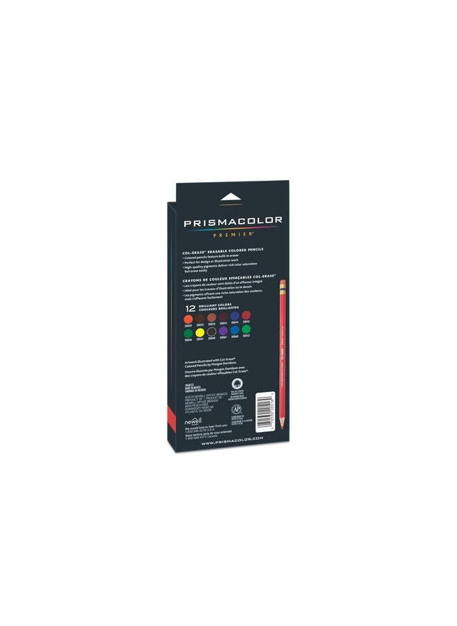 بريزما كالر أقلام تلوين قابلة للمسح من Prismacolor Col-Erase، للتلوين للكبار، عبوة من 12 قطعة  - Image 2